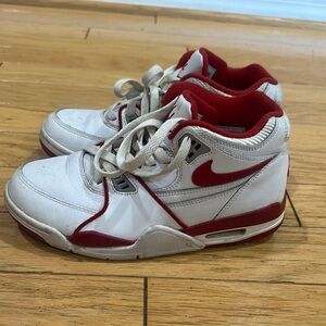 Nike Air Flight White and Red High-Tops